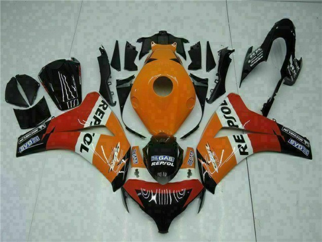 Abs Motocicleta Plástico CBR 1000RR 2008-2011 - Laranja Repsol Abs Motocicleta Plástico CBR 1000RR 2008-2011 - Laranja Repsol
