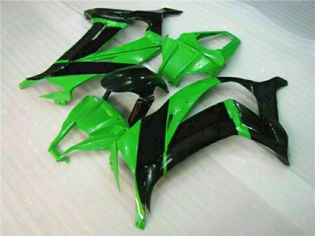 Abs Motocicleta Plástico ZX10R 2011-2015 - Verde Preto