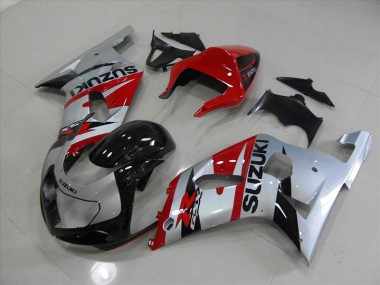 Abs Motocicleta Plásticos GSXR 750 K1 K2 K3 2001-2003 - Preto Vermelho
