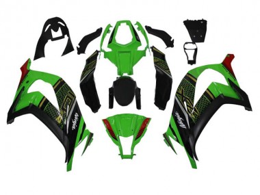 Abs Motocicleta Plásticos ZX10R 2011-2015 - Verde Preto