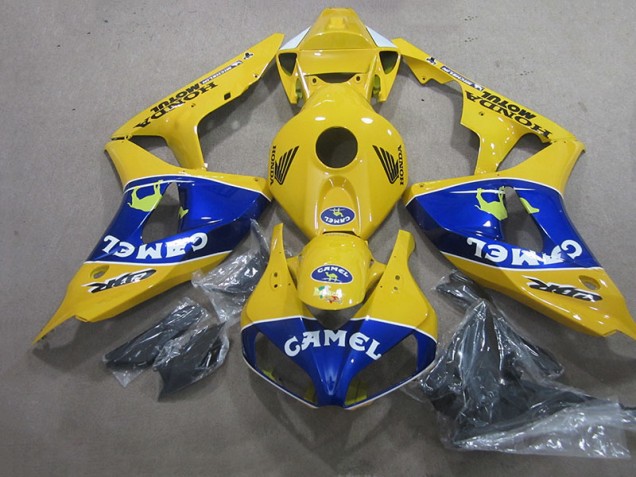Carenagem Moto CBR 1000RR 2006-2007 - Amarelo Azul Camelo