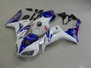 Carenagem Moto CBR 1000RR 2006-2007 - Branco Pérola Azul