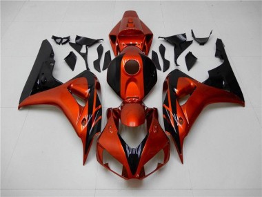 Carenagem Moto CBR 1000RR 2006-2007 - Laranja Preto