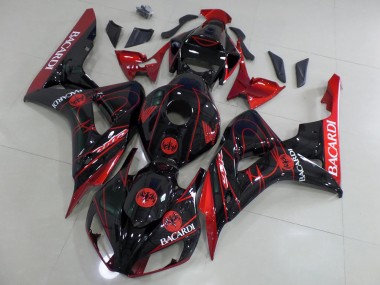 Carenagem Moto CBR 1000RR 2006-2007 - Preto Bacardi