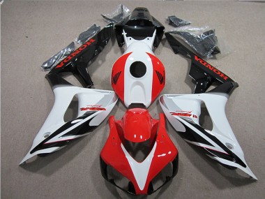 Carenagem Moto CBR 1000RR 2006-2007 - Preto Branco Vermelho Fireblade