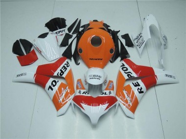Carenagem Moto CBR 1000RR 2008-2011 - Laranja Branco Vermelho Repsol