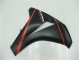 Carenagem Moto CBR 1000RR 2008-2011 - Preto Fosco Vermelho