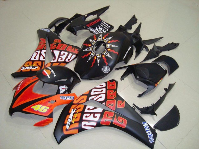 Carenagem Moto CBR 1000RR 2008-2011 - Rossi Preto Fosco