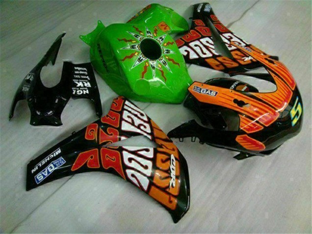 Carenagem Moto CBR 1000RR 2008-2011 - Verde Laranja