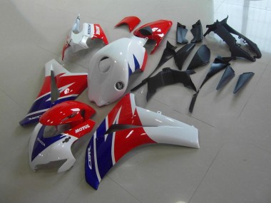 Carenagem Moto CBR 1000RR 2008-2011 - Vermelho Branco Azul Motul
