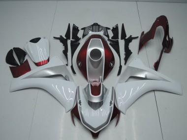Carenagem Moto CBR 1000RR 2008-2011 - Vermelho Branco & Prata