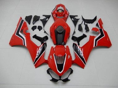 Carenagem Moto CBR 1000RR 2017-2023 - Vermelho Preto Branco
