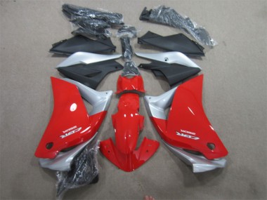 Carenagem Moto CBR 125R 2011-2013 - Vermelho Prata Preto
