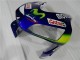 Carenagem Moto CBR 600RR 2003-2004 - Azul Verde Movistar Castrol Carenagem Moto CBR 600RR 2003-2004 - Azul Verde Movistar Castrol