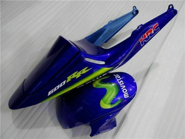 Carenagem Moto CBR 600RR 2003-2004 - Azul Verde Movistar Castrol Carenagem Moto CBR 600RR 2003-2004 - Azul Verde Movistar Castrol