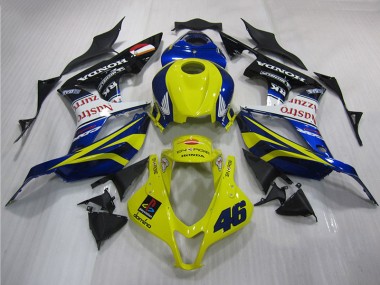 Carenagem Moto CBR 600RR 2007-2008 - Amarelo Azul 46