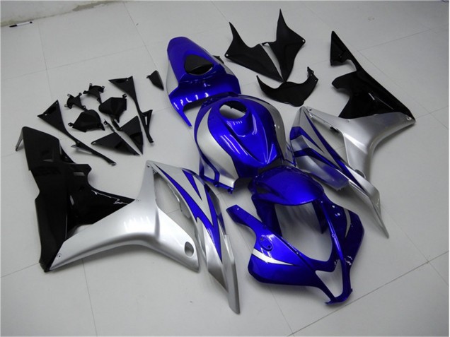 Carenagem Moto CBR 600RR 2007-2008 - Azul Prata Preto