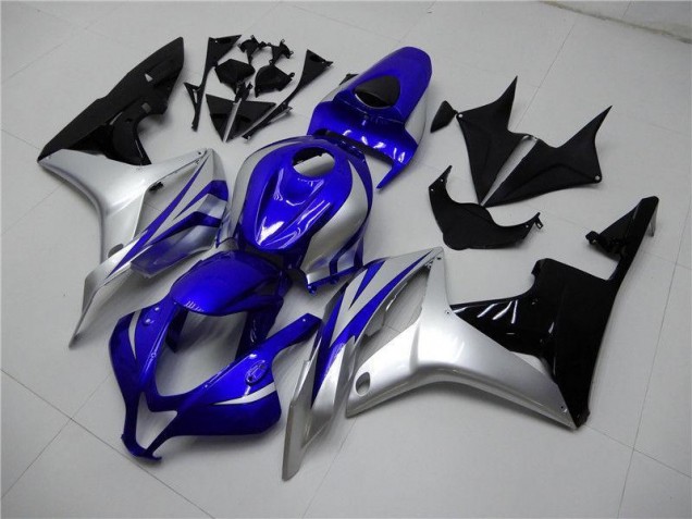 Carenagem Moto CBR 600RR 2007-2008 - Azul Prata Preto