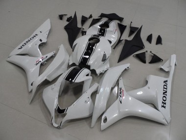 Carenagem Moto CBR 600RR 2007-2008 - Branco Pérola & Preto Listra