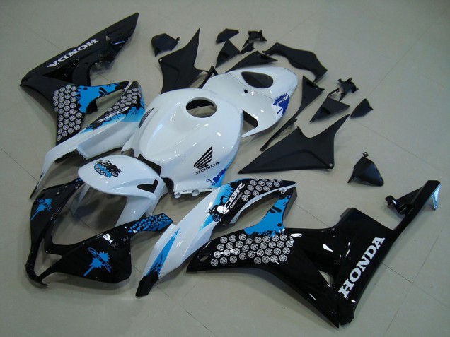 Carenagem Moto CBR 600RR 2007-2008 - Branco Preto Azul