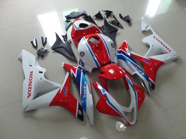 Carenagem Moto CBR 600RR 2007-2008 - Branco Vermelho Azul HRC