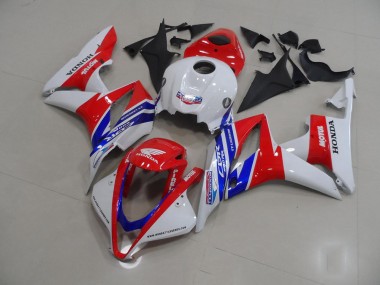 Carenagem Moto CBR 600RR 2007-2008 - Branco Vermelho Azul Motul
