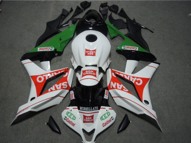 Carenagem Moto CBR 600RR 2007-2008 - Branco Vermelho MORELLATO San Carlo Carenagem Moto CBR 600RR 2007-2008 - Branco Vermelho MORELLATO San Carlo