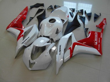 Carenagem Moto CBR 600RR 2007-2008 - Branco Vermelho Versão de Corrida