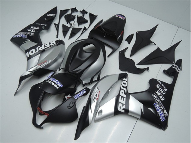 Carenagem Moto CBR 600RR 2007-2008 - Prata Repsol Preto