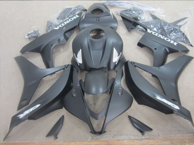 Carenagem Moto CBR 600RR 2007-2008 - Preto Branco Decalque