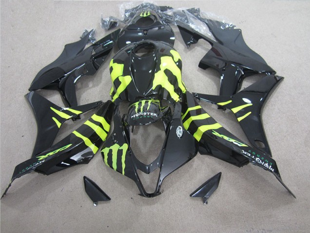 Carenagem Moto CBR 600RR 2007-2008 - Preto Verde Monster Carenagem Moto CBR 600RR 2007-2008 - Preto Verde Monster
