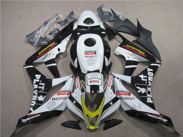 Carenagem Moto CBR 600RR 2007-2008 - Preto Vermelho Branco DENSO
