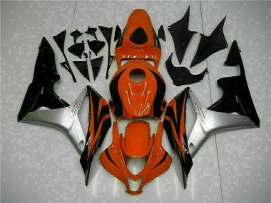 Carenagem Moto CBR 600RR 2007-2008 - Preto Vermelho Prata
