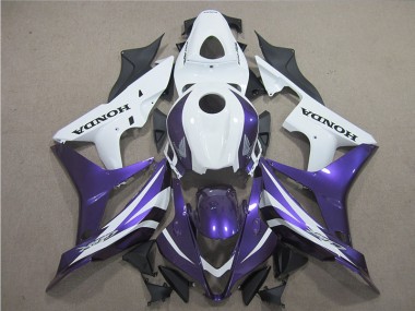 Carenagem Moto CBR 600RR 2007-2008 - Roxo Branco