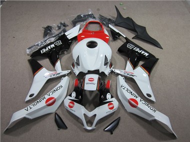 Carenagem Moto CBR 600RR 2007-2008 - Vermelho Branco Preto Konica Minolta MAPEI