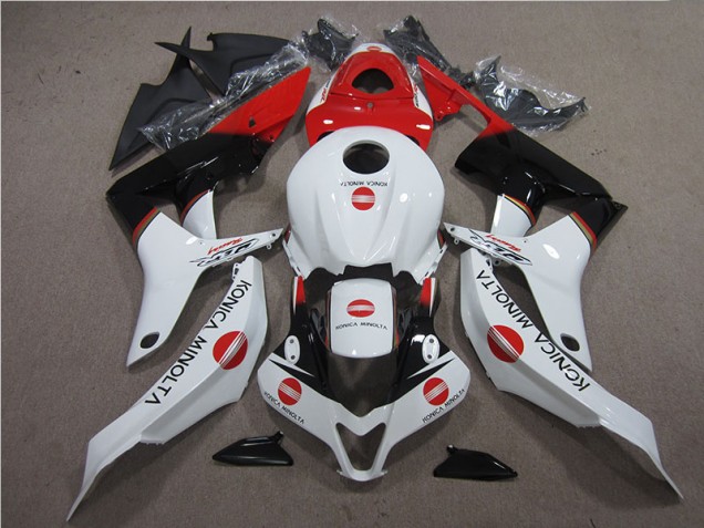 Carenagem Moto CBR 600RR 2007-2008 - Vermelho Branco Preto Konica Minolta
