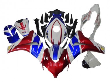 Carenagem Moto CBR 600RR 2009-2012 - Vermelho Azul Branco