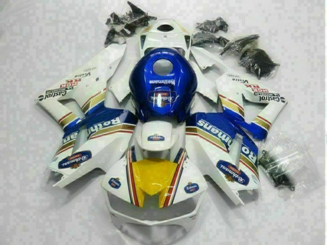 Carenagem Moto CBR 600RR 2013-2021 - Branco Azul Carenagem Moto CBR 600RR 2013-2021 - Branco Azul