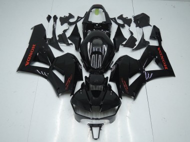 Carenagem Moto CBR 600RR 2013-2021 - Preto Brilhante & Vermelho Adesivo