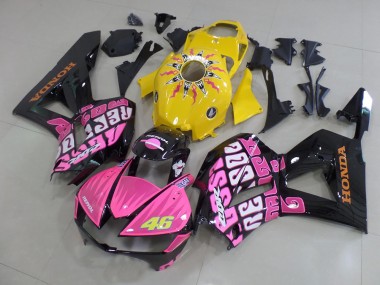 Carenagem Moto CBR 900RR 893 1992-1993 - Amarelo Rosa Rossi