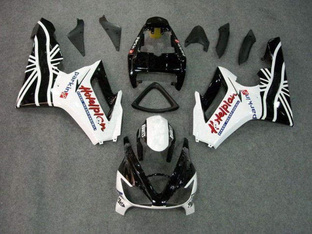 Carenagem Moto Daytona 675 Triple 2009-2012 - Preto Branco Carenagem Moto Daytona 675 Triple 2009-2012 - Preto Branco