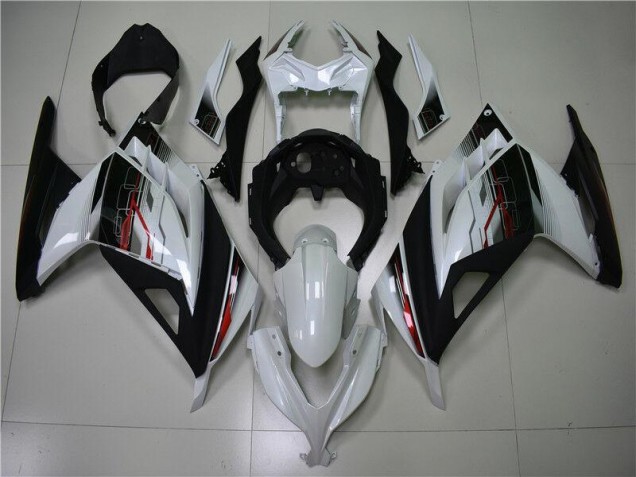Carenagem Moto EX300 2013-2016 - Branco Preto Carenagem Moto EX300 2013-2016 - Branco Preto