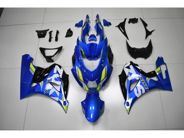 Carenagem Moto GSXR 1000 2017-2023 - Azul Branco Decalque