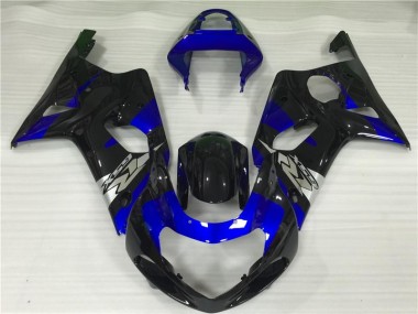 Carenagem Moto GSXR 1000 K1 2000-2002 - Azul Preto