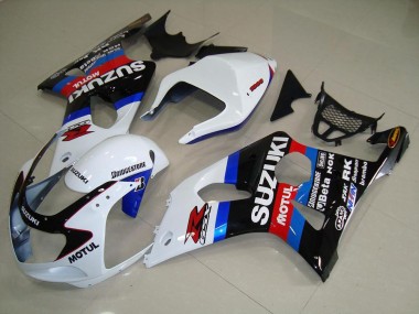 Carenagem Moto GSXR 1000 K1 2000-2002 - Preto Branco Azul