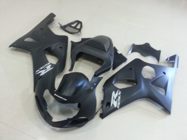 Carenagem Moto GSXR 1000 K1 2000-2002 - Preto Fosco & Prata GSXR
