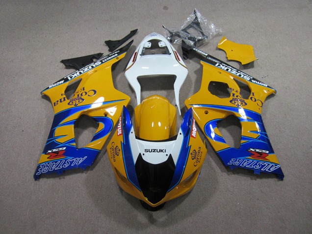 Carenagem Moto GSXR 1000 K3 2003-2004 - Amarelo Azul Corona Extra Carenagem Moto GSXR 1000 K3 2003-2004 - Amarelo Azul Corona Extra