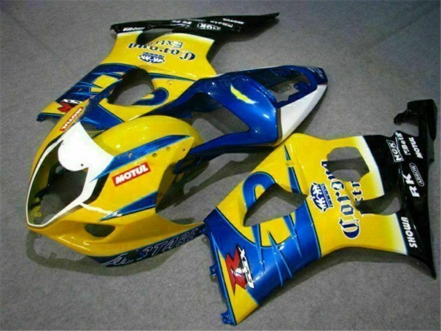 Carenagem Moto GSXR 1000 K3 2003-2004 - Amarelo Azul