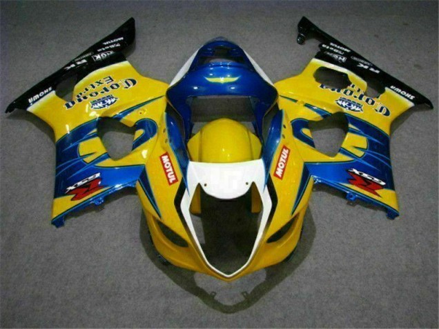 Carenagem Moto GSXR 1000 K3 2003-2004 - Amarelo Azul