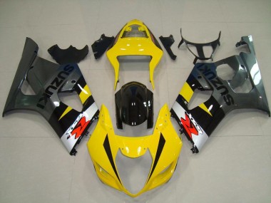 Carenagem Moto GSXR 1000 K3 2003-2004 - Amarelo Cinzento